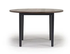 Potomac Round Dining Table & 4 Chairs In Brown / Black