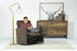 Radius Power Recliner In Dark Brown