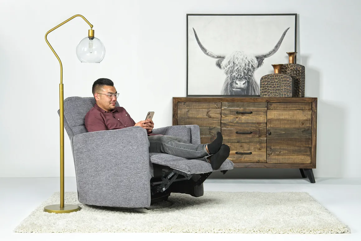 Radius Power Recliner In Dark Brown