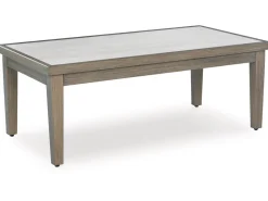 Rainier Outdoor Coffee Table In Brown