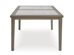 Rainier Outdoor Dining Table & 6 Chairs In Brown/Beige