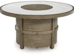 Rainier Outdoor Firepit In Brown/Beige