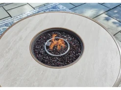Rainier Outdoor Firepit In Brown/Beige