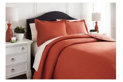 Raleda 3 Piece Coverlet In Navy, Eastern King