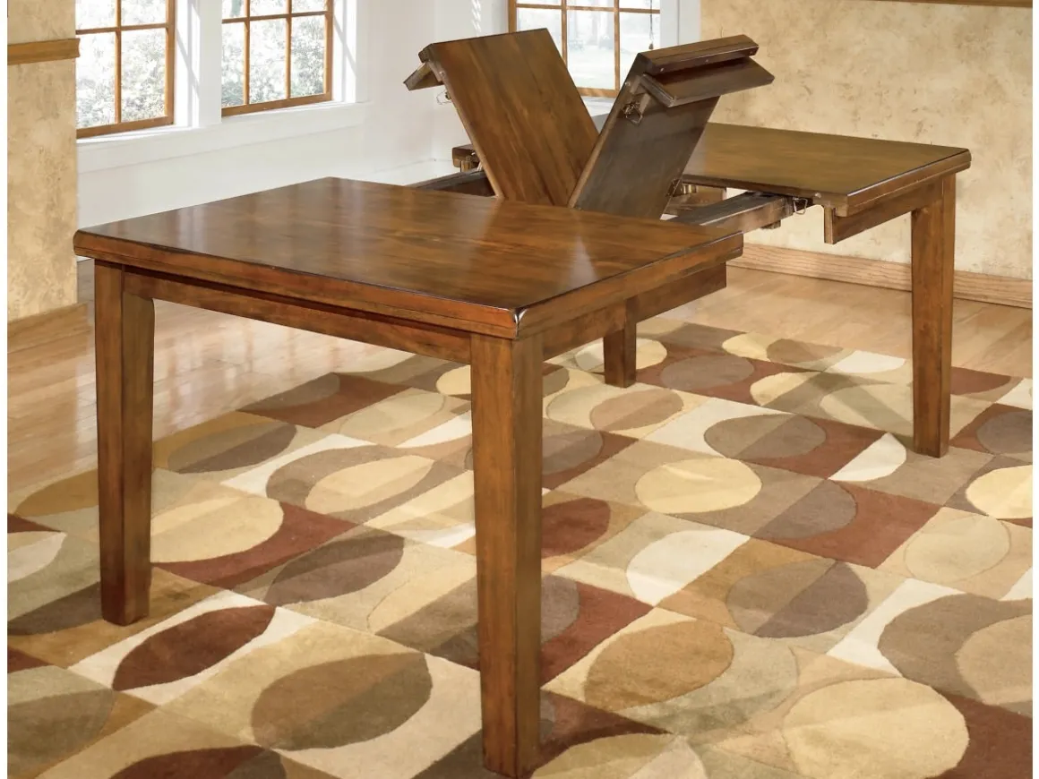 Ralene Extendable Dining Table & 4 Chairs In Brown