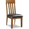 Ralene Side Chair In Medium Brown, Set Of 2