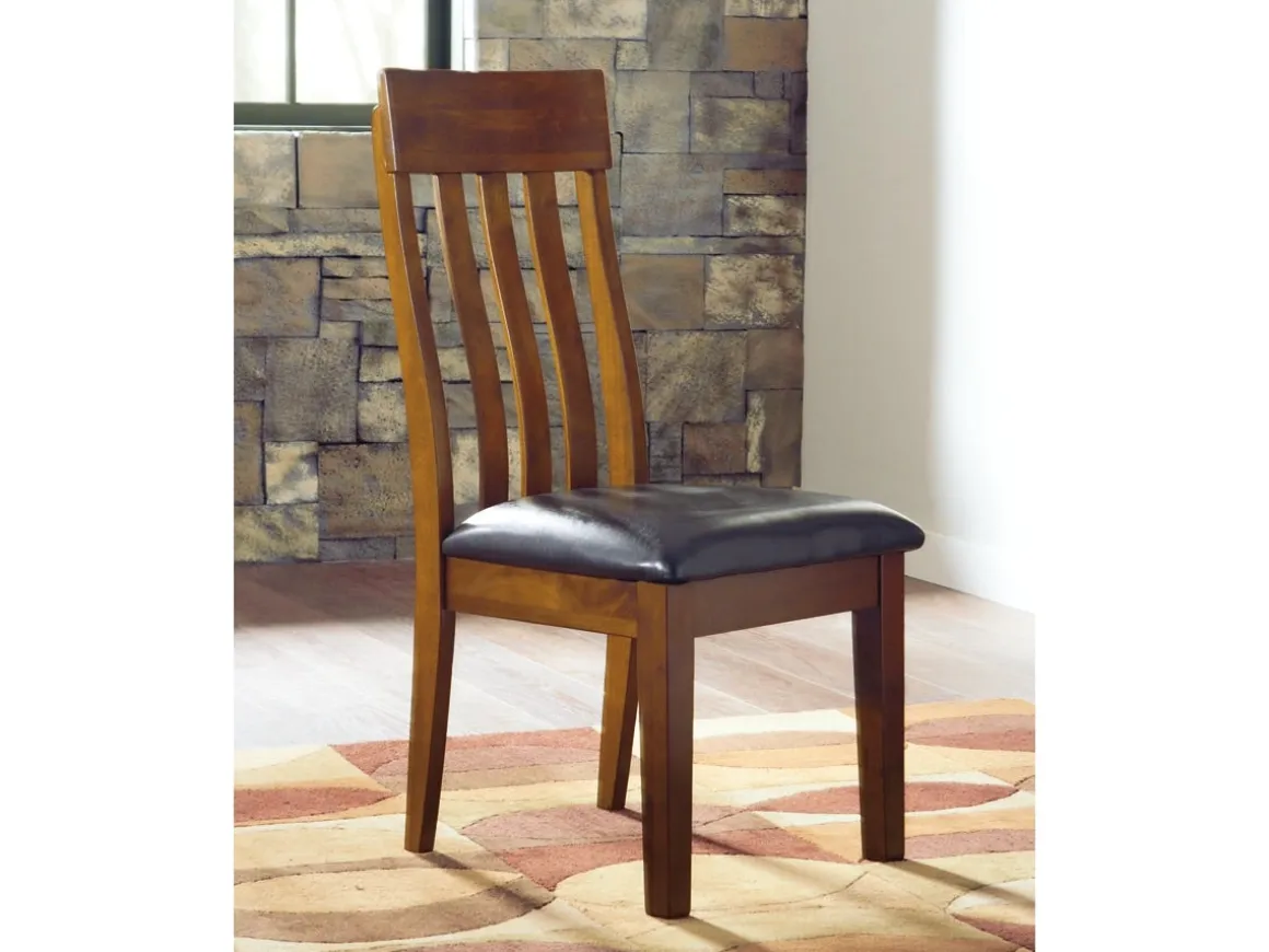 Ralene Side Chair In Medium Brown, Set Of 2