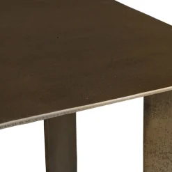 Reade Outdoor Square End Table In Gold