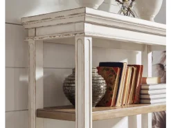 Realyn Bookcase W/ Drawer In White/Brown
