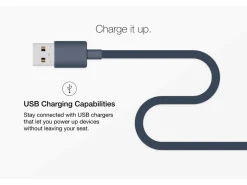 Realyn Office Desk W/ Usb Charging In White/Brown