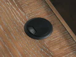 Realyn Office Desk W/ Usb Charging In White/Brown