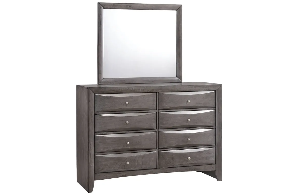 Remi Mirror In Gray
