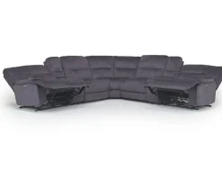 Retreat 7 Piece Power Sectional In Cognac Leather