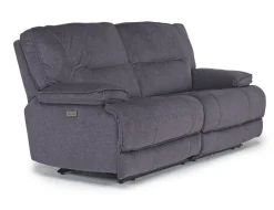 Retreat Power Loveseat In Cognac Leather