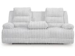 Rhine Falls Power Sofa In Alloy