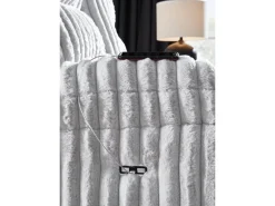 Rhine Falls Power Sofa In Alloy