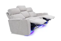 Rhys 2 Power Sofa In Brown