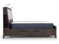 Riley Bookcase Bed In Carbonite, Ca King