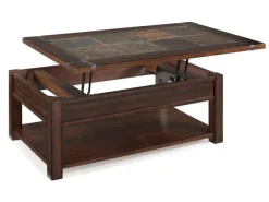 Roanoke Lift Top Coffee Table In Brown