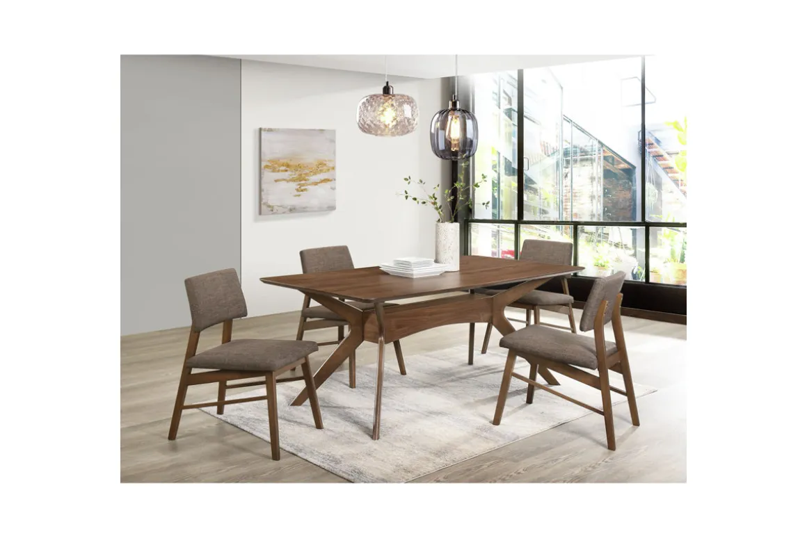 Ronan Side Chair In Walnut, Set Of 2