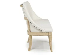 Roxy Dining Bench In Vintage Taupe, Upholstered