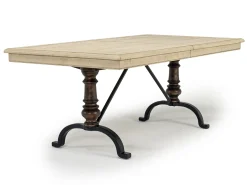 Roxy Extendable Dining Table In Vintage Taupe