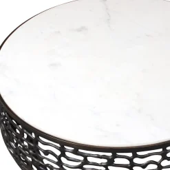 Sabena Outdoor Round Coffee Table In Black