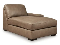 Sahara 1 Arm Chaise In Sahara Leather, Left Facing