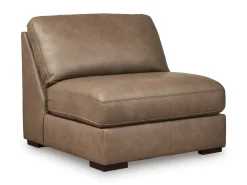 Sahara Armless Chair In Sahara Leather