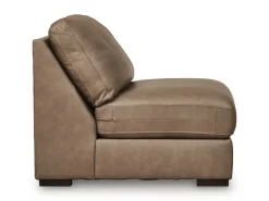 Sahara Armless Chair In Sahara Leather