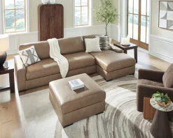 Sahara Armless Chair In Sahara Leather