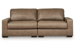 Sahara Loveseat In Sahara Leather