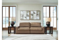 Sahara Loveseat In Sahara Leather