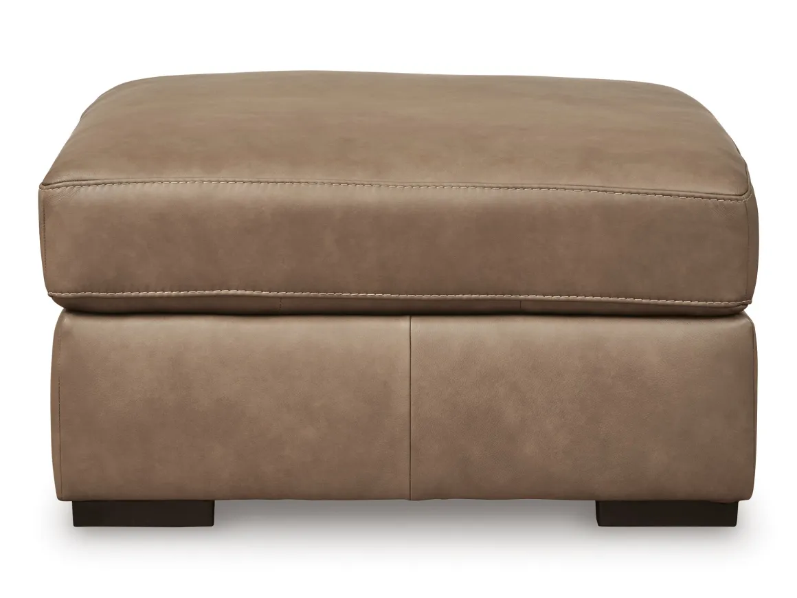 Sahara Oversized Ottoman In Sahara Leather