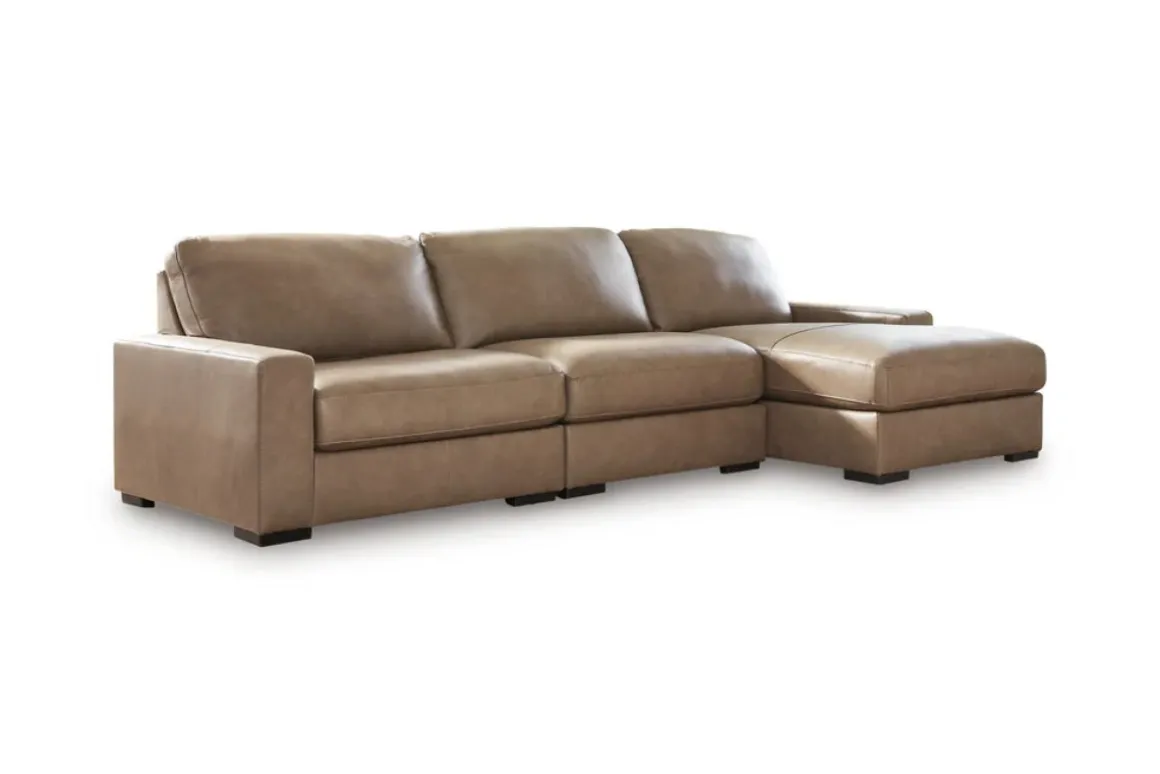 Sahara Sofa Chaise In Sahara Leather, Left Facing