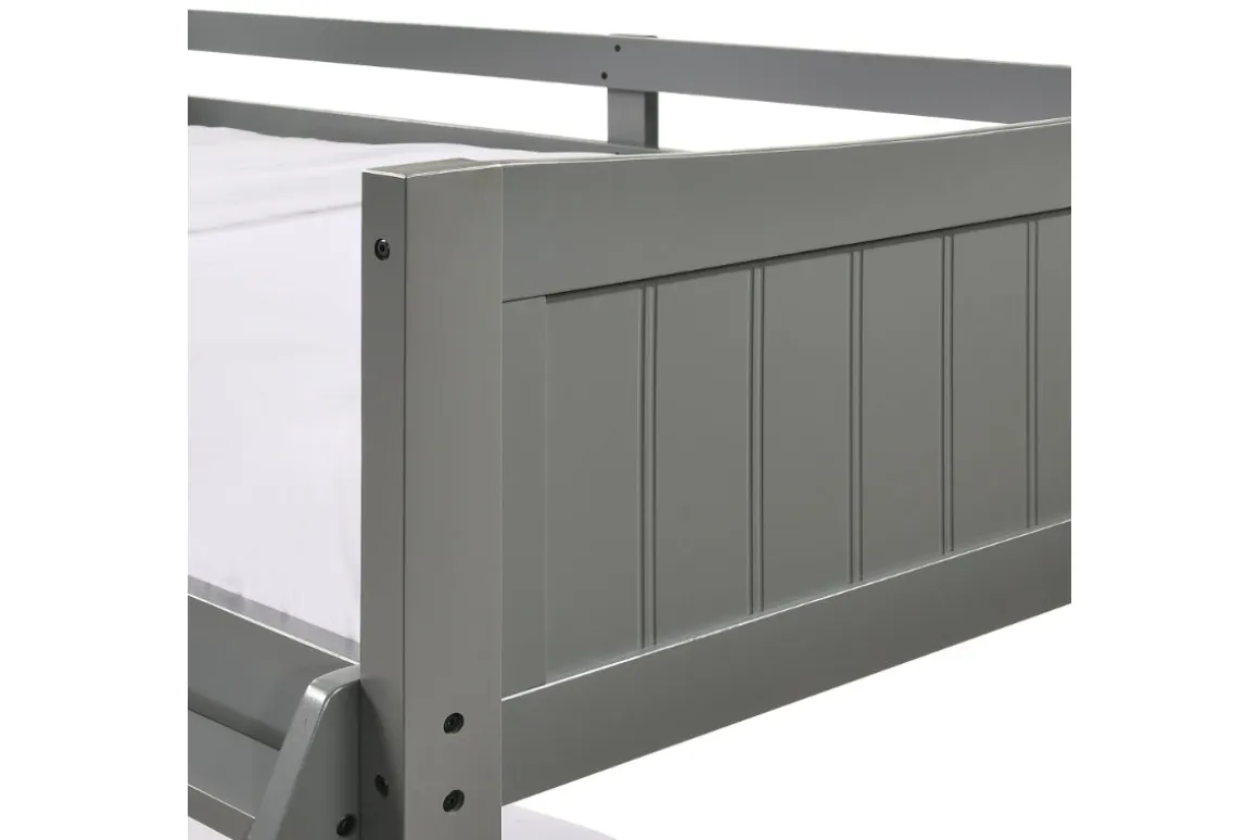 Sami Bunk Bed W/ Ladder In Espresso, Twin/ Twin