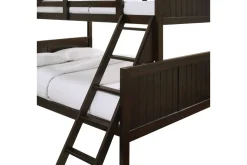 Sami Bunk Bed W/ Ladder In Espresso, Twin/ Twin
