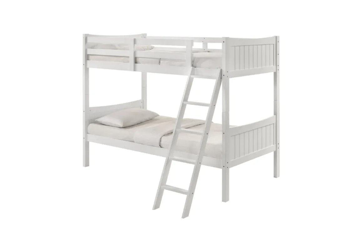 Sami Bunk Bed W/ Ladder In Espresso, Twin/ Twin