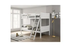Sami Bunk Bed W/ Ladder In Espresso, Twin/ Twin