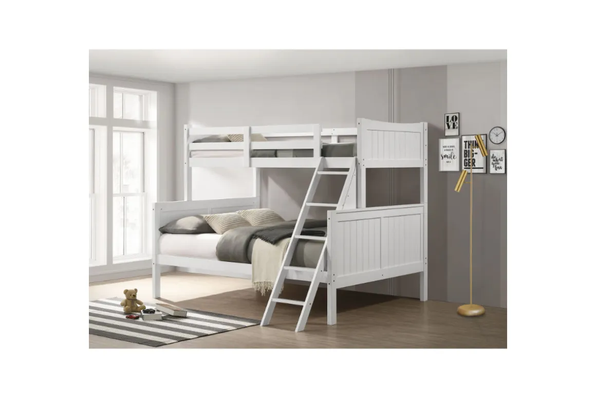 Sami Bunk Bed W/ Ladder In Espresso, Twin/ Twin