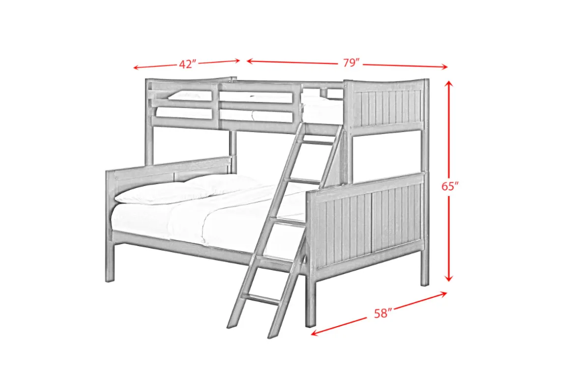 Sami Bunk Bed W/ Ladder In Espresso, Twin/ Twin