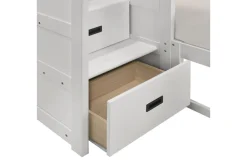 Sami Bunk Bed W/ Storage Steps In Espresso, Twin/Twin, Right Facing