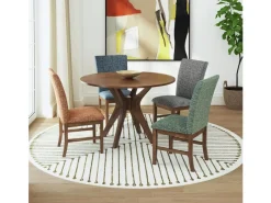 Santa Barbara Round Dining Table In Walnut