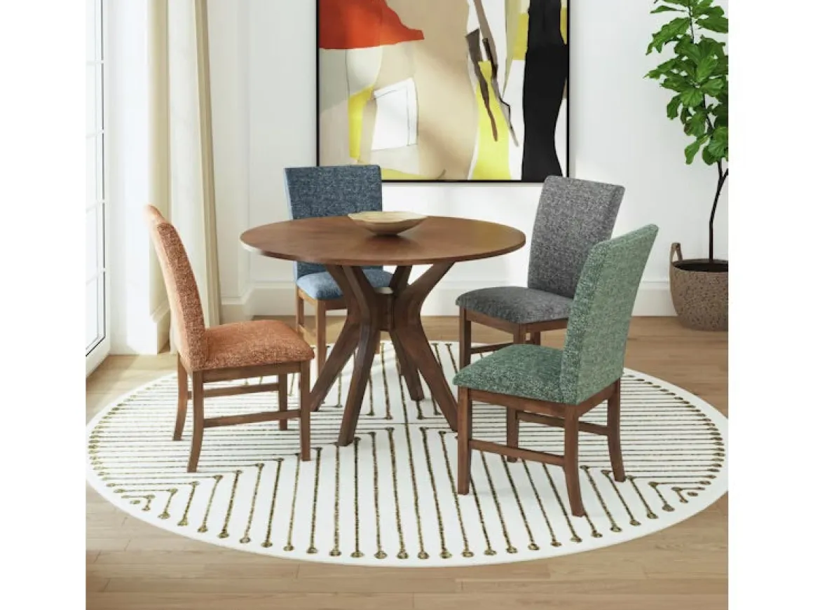 Santa Barbara Round Dining Table In Walnut