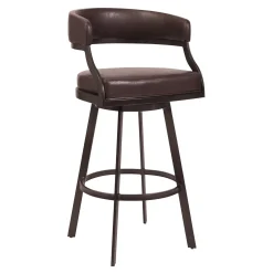 Saturn Bar Height Swivel Stool In Mineral & Black