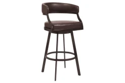 Saturn Counter Height Swivel Stool In Ford Brown
