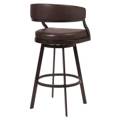 Saturn Counter Height Swivel Stool In Ford Brown