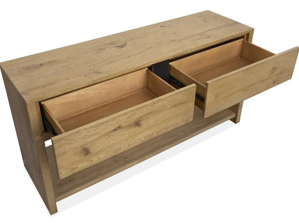 Sawyer Rectangle Sofa Table In Rustic Caramel