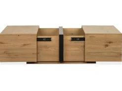 Sawyer Square Coffee Table In Rustic Caramel