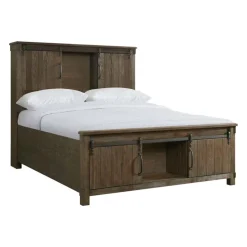 Scott Storage Bed In Walnut, Queen
